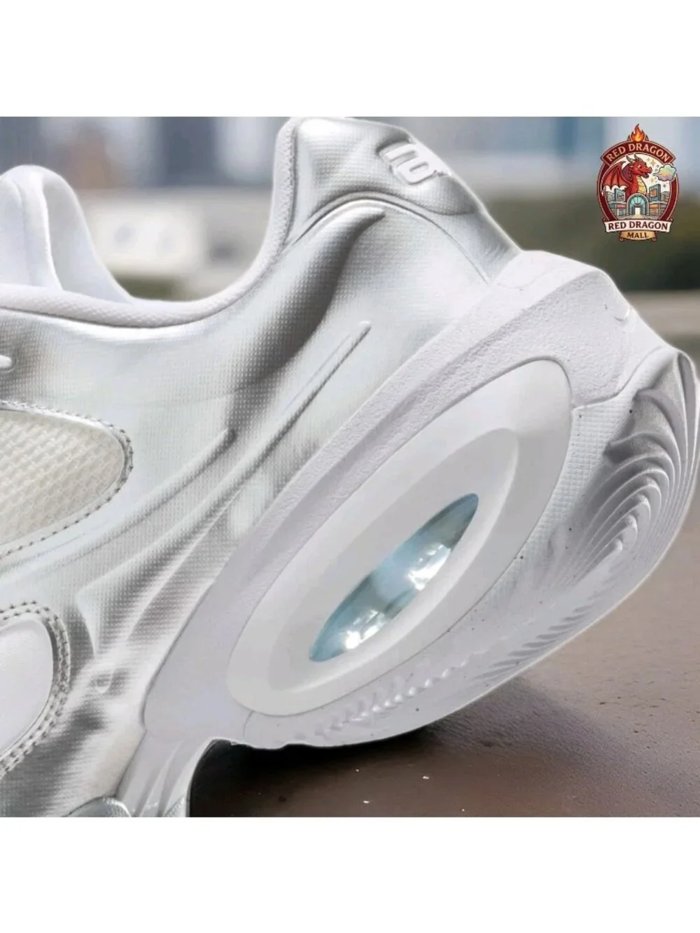 Nike Air Max Muse Mesh Lace-Up Sneakers White Silver FV1920-100 - Women's Sz 8.5